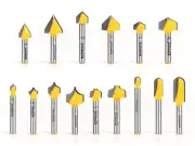 Grooving Router Bit Set - 1/4" Shank - Yonico 17155q