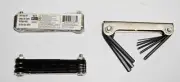 9pc Folding Pocket Metric Hex Key Allen Wrench Set 1.27 1.5 2 2.5 3 4 5 5.5 6 mm