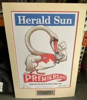 Sydney Swans - 2012 AFL Premiers - Weg - Herald Sun Poster - Matted with Plaque