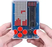 DIY Soldering Game Kit, PEMENOL Soldering Project Kit Electronics Learning with Four Retro Games, Brightness Adjustable Music Switchf for STEM Education High School Ideal Gift