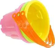 3pcs Mini Sand Bucket for Creative Beach Bucket for Outdoor Fun for Beach and Backyard Play Random Color