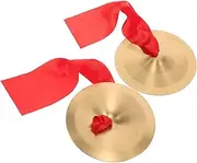 HAMPPLIES 1pair Belly Dancing Finger Cymbals for Boys and Girls Small Cymbals Fun Boys and Girls Percussion Instrument for Music Development