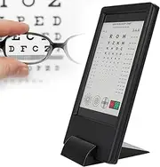 LED Eye Chart Light Box, Eye Test Chart with 2-Sided Visual Label Display, 5 Types of Detection Visual Labels for Hospitals Optical Stores