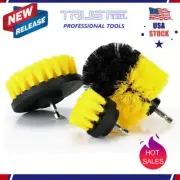 3PCS Drill Brush Power Scrubber Drill Attachments For Carpet Tile Grout Cleaning
