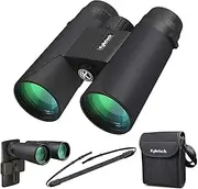 [Kylietech] 12X42 10x42 Binoculars for Adults with Universal Phone Adapter, HD Waterproof Fogproof Compact Binoculars for Bird Watching, Hunting, Hiking, Sports, and Concerts with BAK4 Prism FMC Lens
