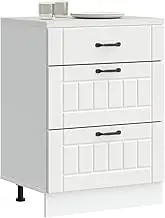 Generic Kitchen Base Cabinet Lucca White Engineered Wood,854269