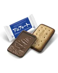 在飛比找樂天市場購物網優惠-大賀屋 北日本 可可帆船餅 帆船巧克力味餅乾 巧克力味帆船餅
