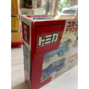 Tomica 絕版 中製 舊藍標 可口可樂 爽健美茶 小雞車 三腳雞 Set 飲料車 盒組（微壓盒、全新未拆）