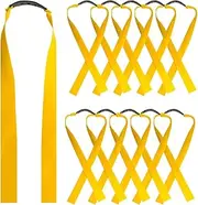 Clianle 10 Pieces Slingshot Flat Rubber Band 0.75mm/1mm/1.2mm Thickness Slingshot Replacement Bands Slingshot Bands Flat Hunting Shooting Catapult Elastic Bungee