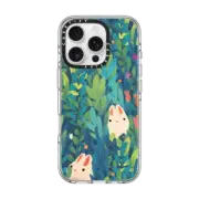 iPhone 16 Pro Clear Case MagSafe Compatible Spring Time Bunnies
