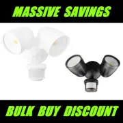 24W LED Double Twin Security Garage Spot Flood Light Outdoor Sensor Spotlight