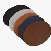 FlexiFix Oval PU Leather Patches - Easy Iron-On Repair for Elbows & Knees