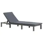 Sun Lounger with Cushion Sofa Patio Day Bed Garden Outdoor Furniture vidaXL