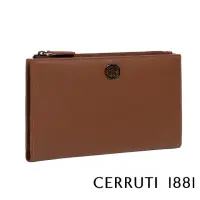 在飛比找momo購物網優惠-【Cerruti 1881】義大利頂級小牛皮女用長夾皮夾 C