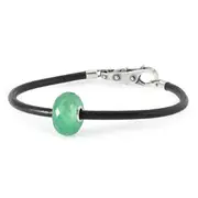 Green Aventurine Leather Cord Bracelet