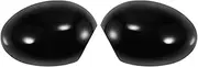 DEMULAX Pair Car Rear View Left Right Side Mirror Cover Cap Replacement Gloss Black, for BMW, for MINI, Clubman R55 Hatchback Cooper R56 Convertible R57 Coupe R58 (Manual Folding Only) Car Wing Mirror