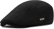 [YAMEIZE] Retro Flat Cap Lined Cabbie - Winter Adjustable Newsboy Hat Warm for Men Women Ivy Cap Trendy Cotton Beret Peaky Flat Cap Driving