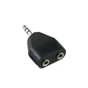 3.5mm Jack Plug to 2X 3.5mm Sockets Stereo Portable Twin/Dual Adaptor Travel