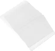 ERINGOGO 50pcs Thick Transparent PVC Hang Tags with Hole Multi Function Blank Plastic Cards for Jewelry Message Labeling and Retail Present Packing Tags