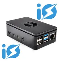 在飛比找蝦皮購物優惠-Abs Raspberry Pi 4 Case Pi4 黑色