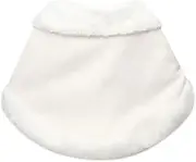 [OATIPHO] Plush Tippet Wedding Winter Cape Scarves for Women Dressy Sweater Dress Winter Warm Stole Dress Romper for Women Dress Blouses Dress Tops for Women Dalmation Shawl White