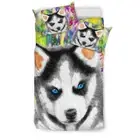 Husky Puppy Bedding Set