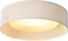 Close to Ceiling Lights, 14-Inch White Flush Mount Ceiling Light Fixture with Cl