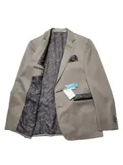 ROBERT GRAHAM Castille Men's Blazer 40R Brown Taupe WOOL Blend Men's Sport Coat