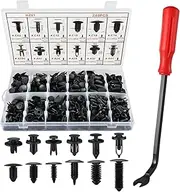 LivTee 240pcs Car Plastic Push Pin Rivet Fasteners, Assortment Universal Retainer Clips Push Type Retainers Set in Case with Remover Tool