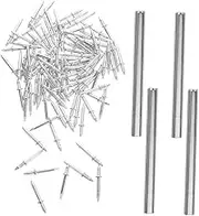 AUTSUPPL 200pcs Invisible Double-Headed Skirting Nails with Sleeve Tool Traceless Security Screws for Wall Baseboard Easy Installation No Damage to Walls Aesthetic Double-Sided Edging