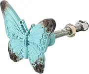 Veemoon Drawer Knob 1pc Butterfly Handle Dresser Drawer Knobs Drawer Handles Pulls Metal Handle Vintage Vanity Blue Dresser Drawer Dresser Metal Dresser Child Cabinet Pull Zinc Alloy