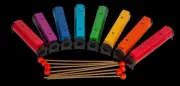 Mano Alto Chime Bars C5-C6 Set with 8 Colored Bars and Nylon Bag