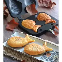 在飛比找蝦皮購物優惠-鯛魚燒烤盤 烘焙用具 迷你鯛魚燒烤盤 不粘鯛魚燒模具 DIY