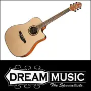 CRAFTER HD-250CE/N DREADNOUGHT BODY ACOUSTIC GUITAR W/ HARDCASE