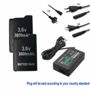 2xBattery +AC ADAPTER For Playstation Sony PSP1000 1001,1002,1003,1004,1005,1006