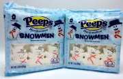 PEEPS (2-PACK) White Marshmallow Snowmen (6 count) BB 07/2025 Christmas