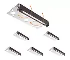 CLOUDY BAY [6 Pack] 7 Inch 12V-15 VAC/DC Low Voltage Hardscape Lighting Paver...