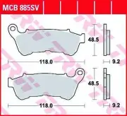 Harley Davidson XL 1200 X ABS 2017 TRW SV Series Sindered Brake Pads MCB885SV