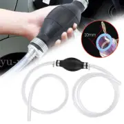 Manual Water Oil Liquid Syphon Petrol Fuel Hose Transfer Pump Hand Siphon Pipe