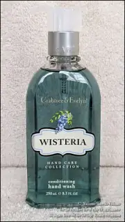 NEW CRABTREE & EVELYN WISTERIA CONDITIONING HAND WASH 8.5 OZ 250 ML PUMP BOTTLE