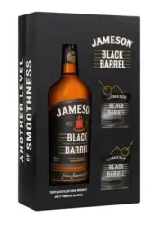 JAMESON BLACK BARREL GLASSES GIFT PACK (700ML)