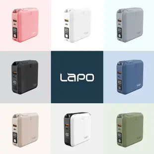 LaPO 多功能無線充行動電源 WT-03CM 自帶線 無線充電 充電寶二代 10000mAh 隱藏手機支架