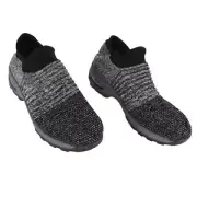 (Gray 37 Size)Women Sock Shoes Lightweight Casual Stylish Sock Sneakers XXL