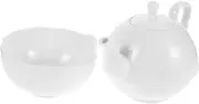 CHICAMPERA 1 Set Elegant Bone China Teapot and Cup Set for Loose Leaf and Floral Tea Vintage Travel Tea Kettle for Home Use