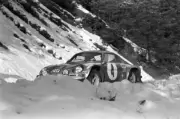 Jean Luc Therier and Marcel Callewaert Alpine A110 1973 Rally Car Old Photo 1