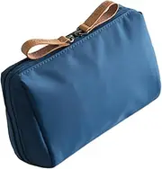 [Generisch] Women's Make Up Bag, Cosmetic Bag for Travel, Small Beauty Toiletry Bag, Portable Cosmetic Organiser, for Lipsticks, Lotion, Eyeshadow, navy blue, Siehe Beschreibung, See