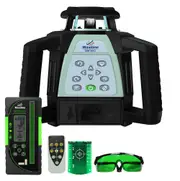 Maxiline Dual Grade Self Leveling Green Beam Rotary Laser Level + Digital Receiver GSW301G