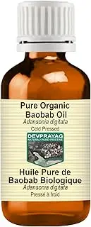 Pure Organic Baobab Oil (Adansonia digitata) Natural Therapeutic Grade Cold Pressed 100ml (3.38 oz)