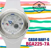 Casio Baby-G Beach Glamping Series White Resin Band Watch BGA225-7A BGA-225-7A