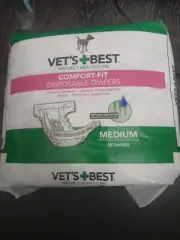 Vet's Best Comfort Fit Dog Diapers - Disposable Female Dog Diapers 30 Count